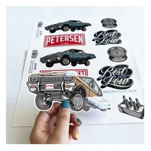 Waterproof Custom Printing Cartoon Kiss Cut Sticker Sheets Personalized Die Cut Sticker Sheets for Decoration Use