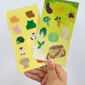 Waterproof Custom Printing Eco Friendly Promotional Self Adhesive Kiss Cut Vinyl Stickers Sheet for Kids