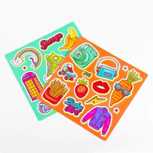 Waterproof Custom Transparent Kiss Cut Custom Art Decoration Gloss Multiple Craft Stickers