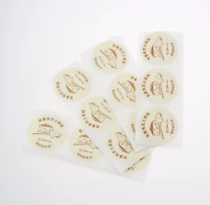 Waterproof Customized Vinyl Bottle Labels Roll Printing Logo Label Sticker for Food Bread Packaging