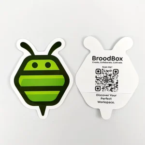 Waterproof Die Cut UV Printing Adhesive Sticker With QR Code Barcode Decal Give Away Promotion Sticker Split Back