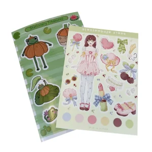 Waterproof Eco Friendly Kids DIY Decorative Cartoon Plastic Stickers Custom Printed Kiss Cut Sticker Fabrica De Hacer Pegatinas