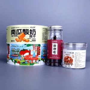 Waterproof Food Label with Vibrant Color Printing Durable Adhesive Sticker for Beverage and Water Bottle Packaging Decoration
