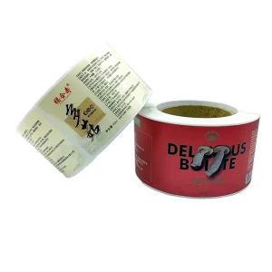 Waterproof Food Product Labels Custom Company Logo Printed Stickers