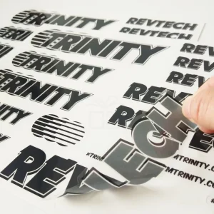 Waterproof Glossy Finishing Logo Printed Eyelashes Custom Clear Transparent Vinyl Sticker Sheet for Glass