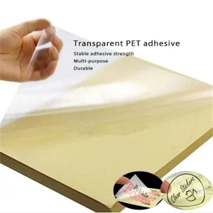 Waterproof PET Translucent Label Sticker Paper Printable Custom Size Clear Adhesive Stickers