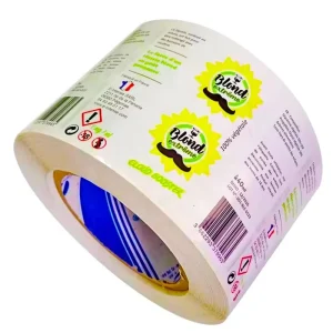 Waterproof PVC Food Packaging Stickers Custom Adhesive Labels