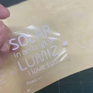 Waterproof PVC Sticker Custom Logo Clear Transparent PVC Stickers