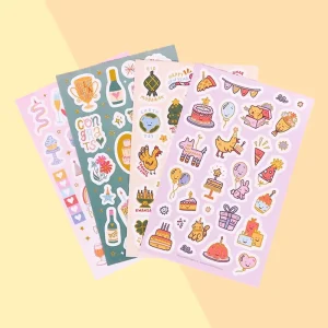 Waterproof Paper Personalized Sticker Vinyl Sticker Sheets with Custom Printed Logo