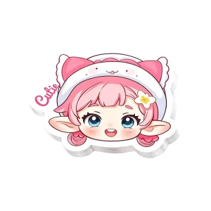Waterproof Personalized Journal Cute Printing Die Cut Sticker PVC Vinyl Anime Cartoon Decorative Custom Glossy Stickers