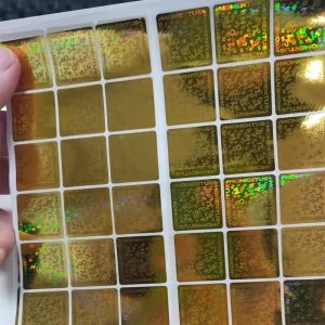 Waterproof Printed Holographic Custom Adhesive Decals Sticker