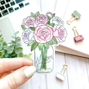 Waterproof Printing Cartoon Vinyl Adhesive Clear Sticker