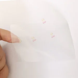 Waterproof Rectangle PET PVC PP Adhesive Transparent Stickers for Cosmetic Packaging Labels Lipstick Skin Care