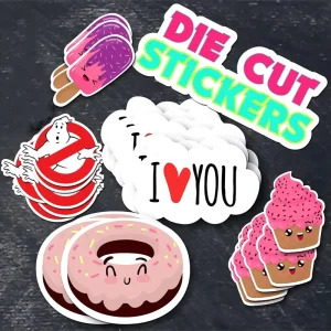 Waterproof Removable Gloss Lamination Custom Design Skeleton Die Cut Vinyl Stickers for Hard Hat Laptop Water Bottle Phone Case