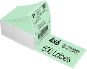 Waterproof Reusable Adhesive Sticker 4*6 Direct Thermal Shipping Label for Direct Thermal Printer Packaging Labels