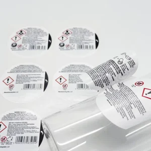 Waterproof Scratch off PP Material Tear Resistant Multi Layer Labels Double Sided Peel off Booklet Stickers Durable Long Lasting