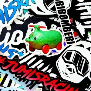 Waterproof Shipping Label Stickers Custom Die Cut Stickers 3cm Round Double Sided Stickers