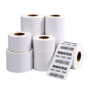 Waterproof Sticker Barcode Label Paper OEM Coated Label Paper for Label Printer Shipping Labels and Product Packaging