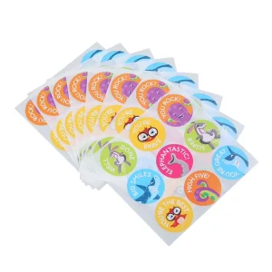 Waterproof Synthetic Paper Decal Digital Offset Printed Custom Multicolor Sheet Cartoon Sticker
