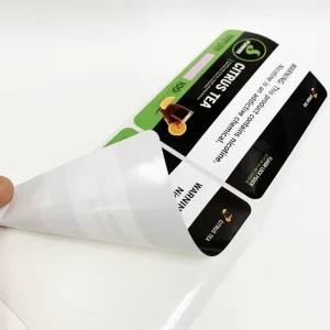 Waterproof Synthetic Paper PP Label Stickers Support ODM Printing Custom Logo Design Vinyl Sticker for Food Packaging