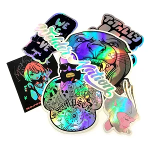 Waterproof Transparent Sticker Transparent Holographic Vinyl Label Sticker Print