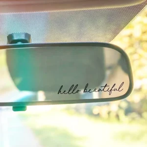 Waterproof UV Resistance Plastic Mirror Stickers Inspiration Affirmation Car Rear View Mirror Vinyl Stickers Decal