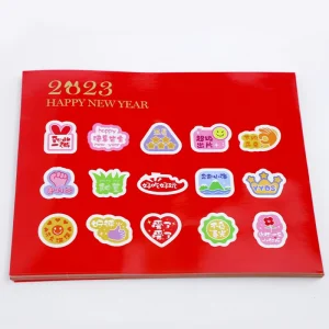 Waterproof UV Resistant Cute Die Cut Cartoon Vinyl Paper Clear Transparent Logo Sticker Sheet Custom Sticker Sheets