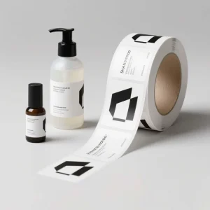 Waterproof Vinyl Adhesive Label Sticker Roll Custom Logo Print Economical Packaging Printing Product Packaging Labels