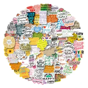 Waterproof Vinyl Cute Cartoon Stickers Decorative Personalized Journal Stickers Sheets for Kids