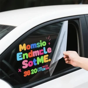 Waterproof Vinyl Decals Colorful Text Print Stickers for Car Glass Windows & Laptops Fun Decorative Car Stickers