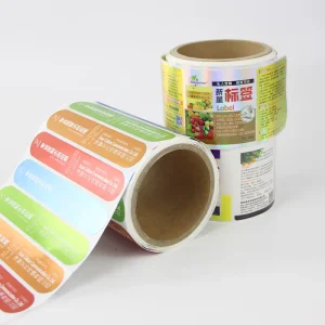 Waterproof Vinyl Roll Sticker Custom Design for Retail Store Business Promotion and Product Packaging