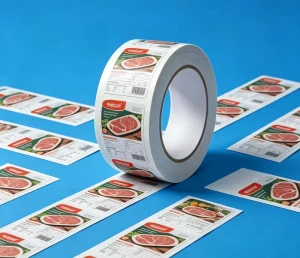 White PP Freezer Labels Waterproof Low Temperature Resistant Stickers for Frozen Meat u0026 Seafood Packaging Roll