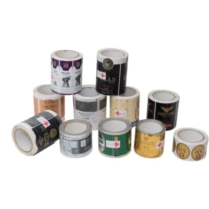 Wholesales Custom Private Brand Name Printing Logo Adhesive Roll Labels Stickers for Packaging