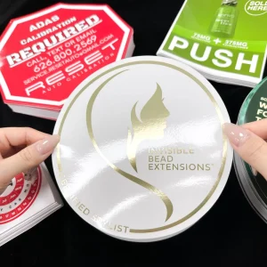 Window Decal Custom Vinyl Beverage Double-Sides Decal Sticker Glass Stickers Vinyl Sticker