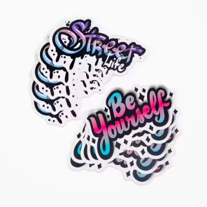 Yanxi Factory Custom Design Eco Friendly Waterproof Removable Self Adhesive Vinyl Car Stickers Cartoon Pattern Die Cut Gloss