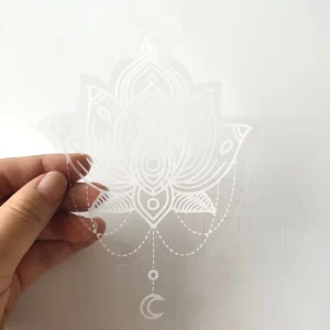 Your Own Logo Transparent Clear Self-Adhesive PVC Glass Stickers