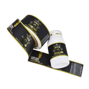 custom product label sticker labels digital logo gold foil custom printing