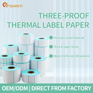 logo Stickers for Packaging Label Custom Sticker White Label Products Thermal Printer Paper Roll Labels for Packaging